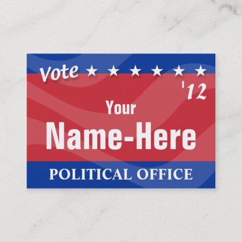 VOTE _ Political Campaign Business Card