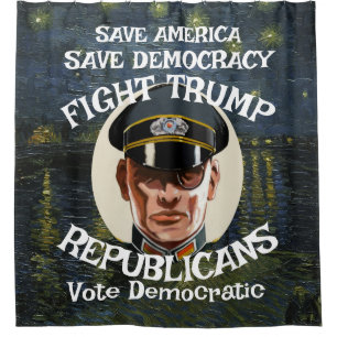 Vote Political FW FV HG Trump Republican Party Shower Curtain