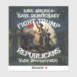 Vote Political FW FV HG Trump Republican Party Sticker
