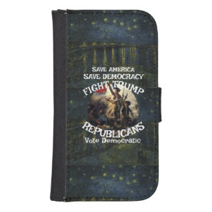Vote Political Patriotic Trump Republican Party Galaxy S4 Wallet Case