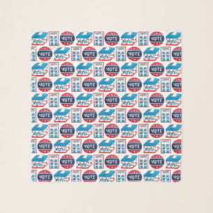 VOTE Poll Worker Election Day USA Voting Ballot Scarf