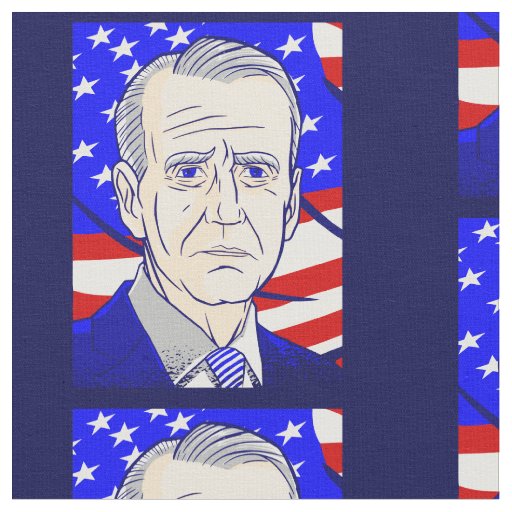 vote president biden american flag fabric