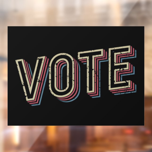 Vote Pro Choice President Election Feminist  Window Cling (Sheet 2)