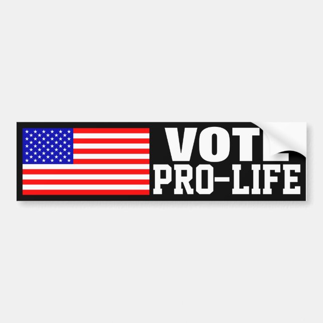 Vote Pro-Life Bumper Sticker (Front)