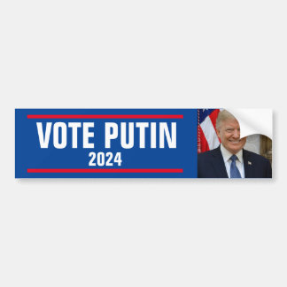 VOTE PUTIN 2024 BUMPER STICKER