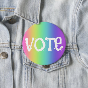 Vote Rainbow Campaign Button