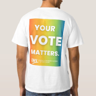 VOTE Rainbow Men's T Shirt