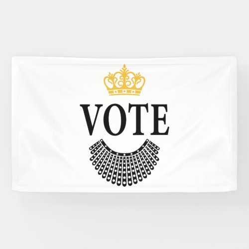 VOTE _ RBG _ Ruth Bader Ginsburg Banner