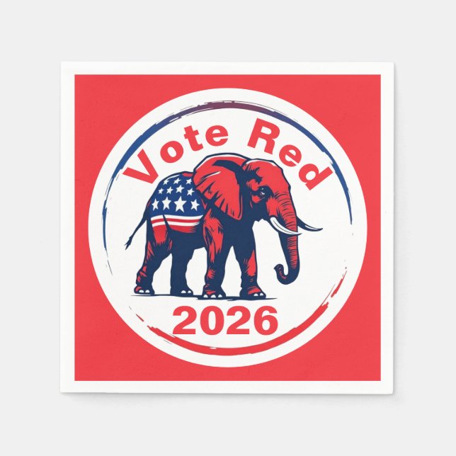 Vote Red 2026 Napkins (Front)