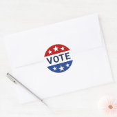 Vote Red and Blue Election Classic Round Sticker | Zazzle