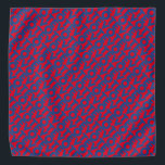 Vote red and blue typography pattern modern bandana<br><div class="desc">Vote red and blue typography pattern patriotic modern political election bandana / dog bandana.
Blue text pattern on red editable color background.</div>