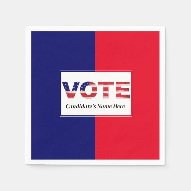 Vote Red/Blue Napkins (Front)