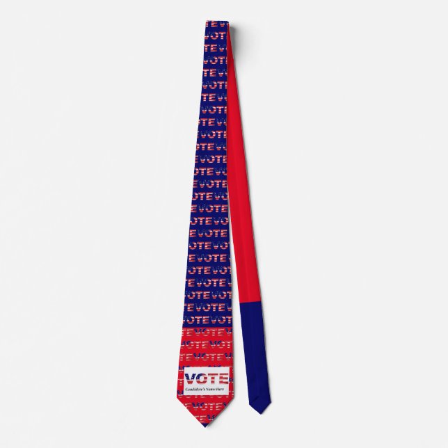 Vote Red/Blue Neck Tie (Front)