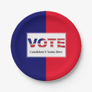 Vote Red/Blue Paper Plates