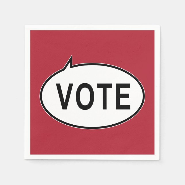 VOTE - Red Napkins (Front)