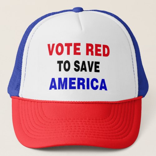 Vote Red To Save America Trucker Hat
