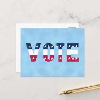 VOTE Red White and Blue (Stars)