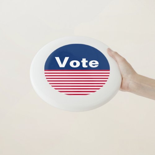 Vote Red White and Blue with Stripes Wham_O Frisbee