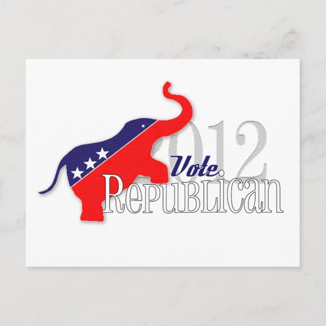 Vote Republican 2012 Greeting Cards! Postcard (Front)
