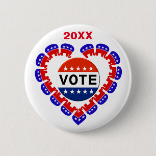 Vote Republican Button