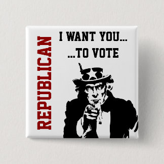 Vote Republican Button