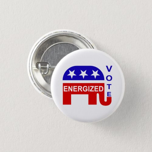 Vote Republican Button Energized GOP 2018 Election