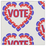 vote republican elephant fabric