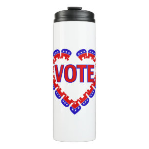 vote republican elephant thermal tumbler