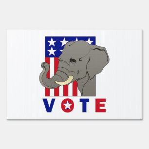 VOTE REPUBLICAN ELEPHANT Yard Sign