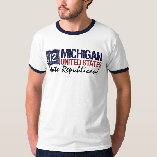 Vote Republican in 2012 – Vintage Michigan T-Shirt