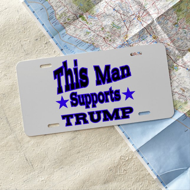 Vote Republican Party 2024 Funny Pro Trump  License Plate (In Situ)