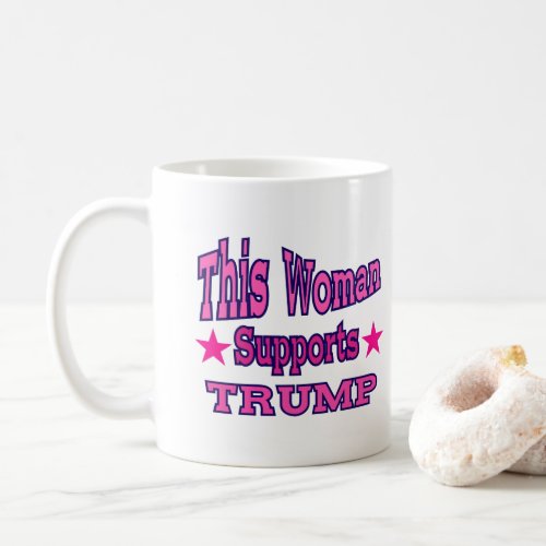 Vote Republican Party 2024 Funny Woman For Trump  Coffee Mug
