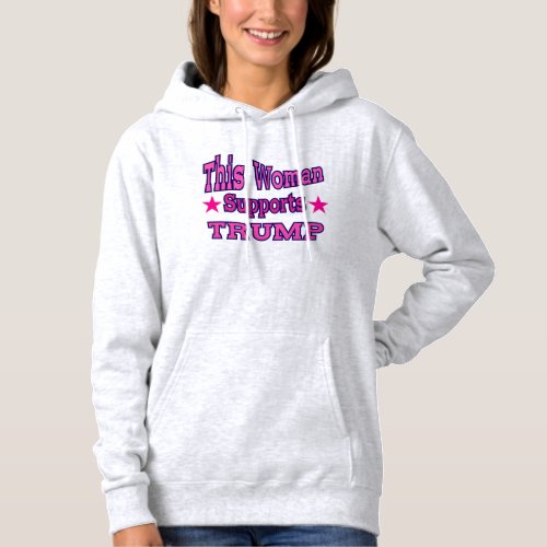 Vote Republican Party 2024 Funny Woman For Trump  Hoodie