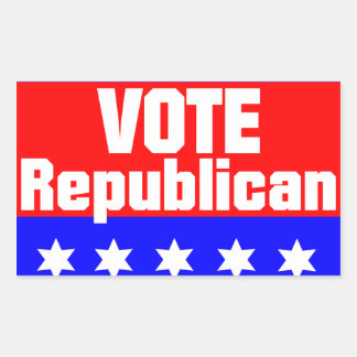Vote Republican Rectangular Sticker