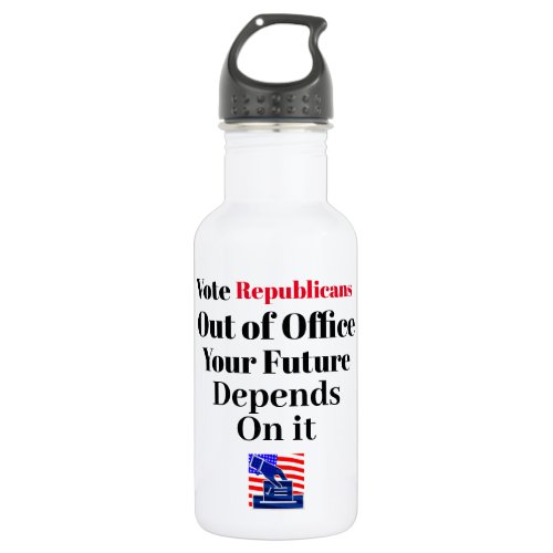 Vote Republicans Out of Office Water Bottle