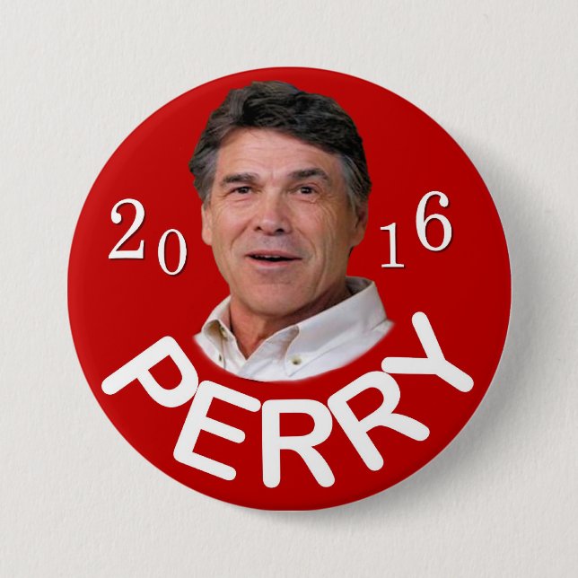 Vote Rick Perry 2016 Pinback Button (Front)
