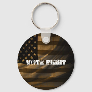 Vote Right Keychain