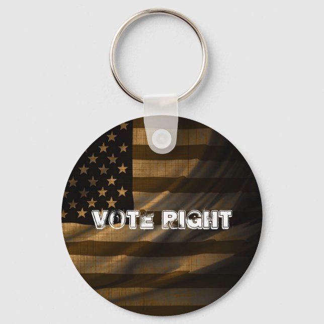 Vote Right Keychain (Front)