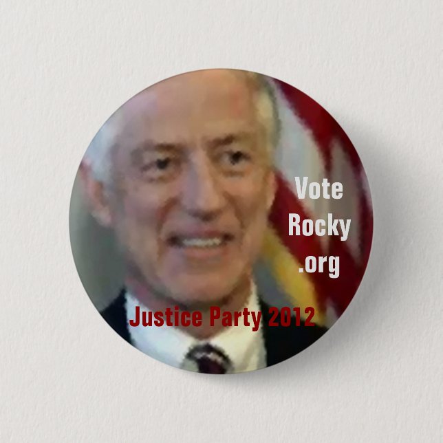 Vote Rocky Button (Front)