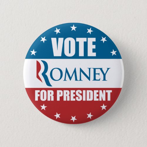 Vote Romney for President Button