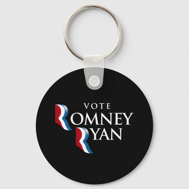 VOTE ROMNEY RYAN AMERICA -.png Keychain (Front)