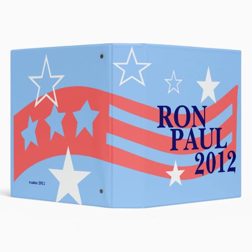 Vote Ron Paul for President 2012 Election 3 Ring Binder