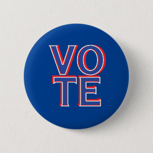 Vote Round Sticker Political Campaign Merchandise  Button