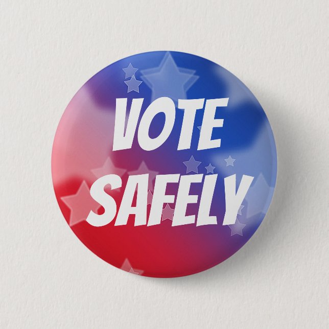 Vote Safely Button (Front)