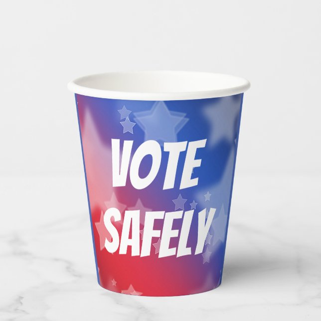 Vote Safely Paper cup (Front)