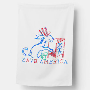 Vote: Save America Pop Art House Flag