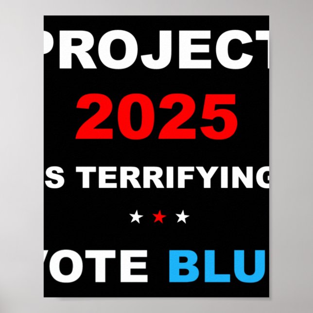 Vote Save Democracy Stop Project 2025 1  Poster (Front)