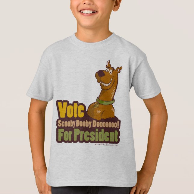 Vote Scooby Dooby Doo for President T-Shirt (Front)