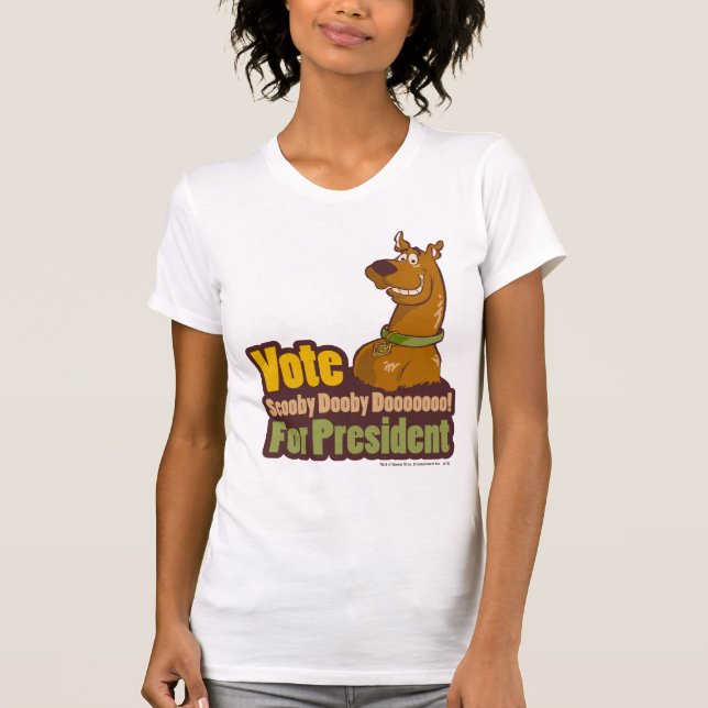 Vote Scooby Dooby Doo for President T-Shirt (Front)
