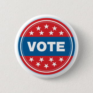 Vote Seal - Blue Pinback Button